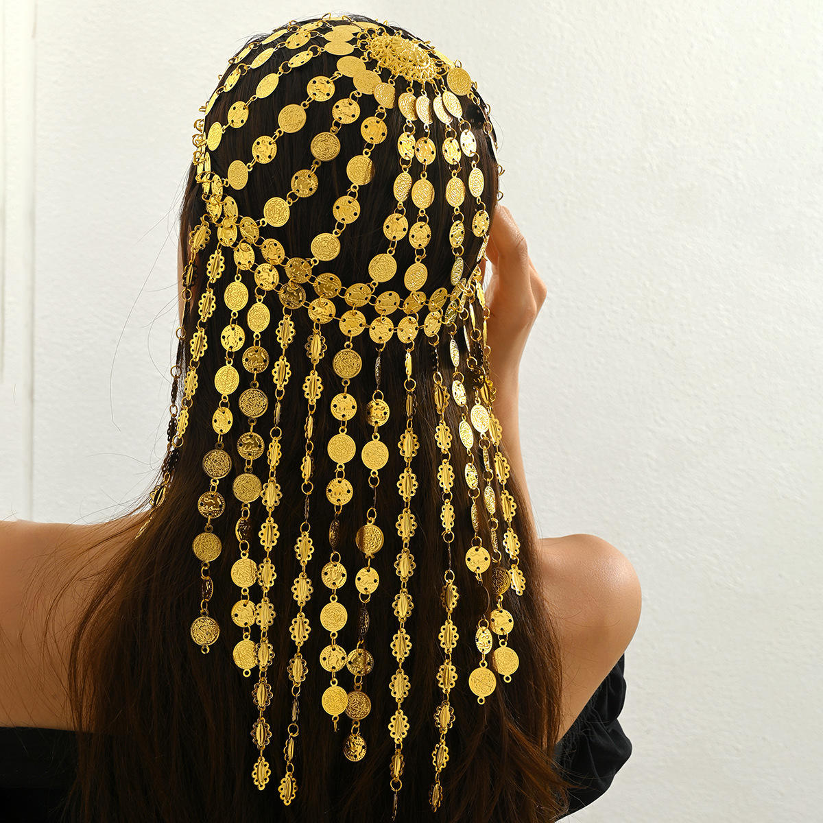 Ethnic Fashion Co In - البوهيمي العرقية سبيكة شرابة المرأة غطاء