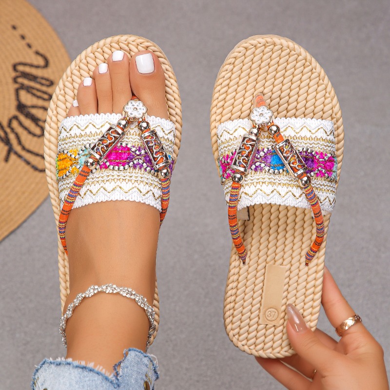 Ethnic Modern Fashion - النساء النعال في الهواء الطلق المنسوجة