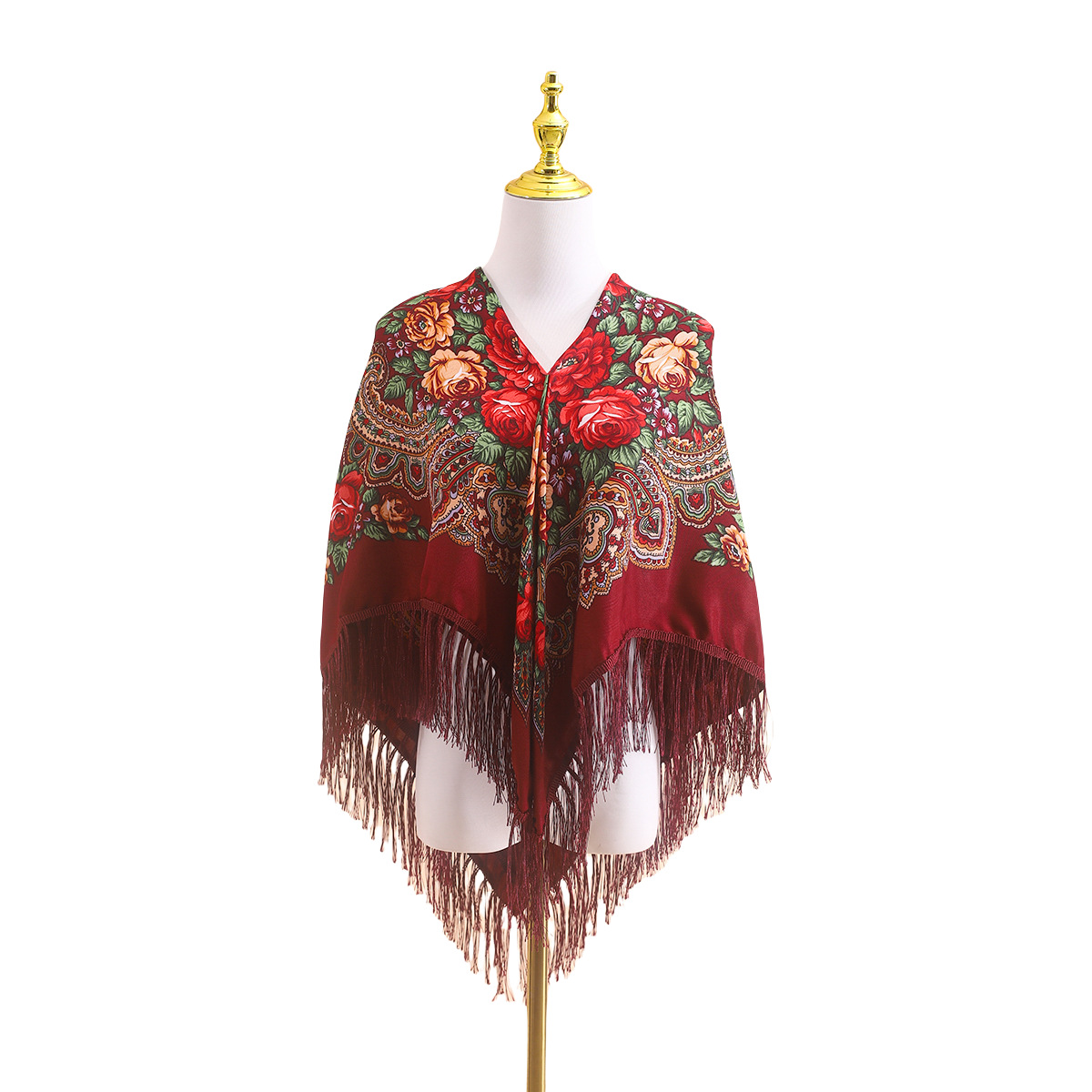 شال روسي عرقي للنساء بطول 110  - مراجعة Go Ethnic Fashion وسعره